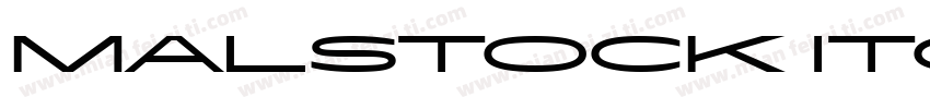 Malstock ITC TT字体转换